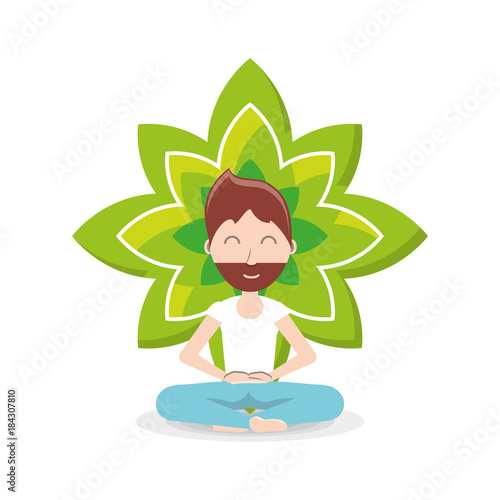 Meditation design concept 