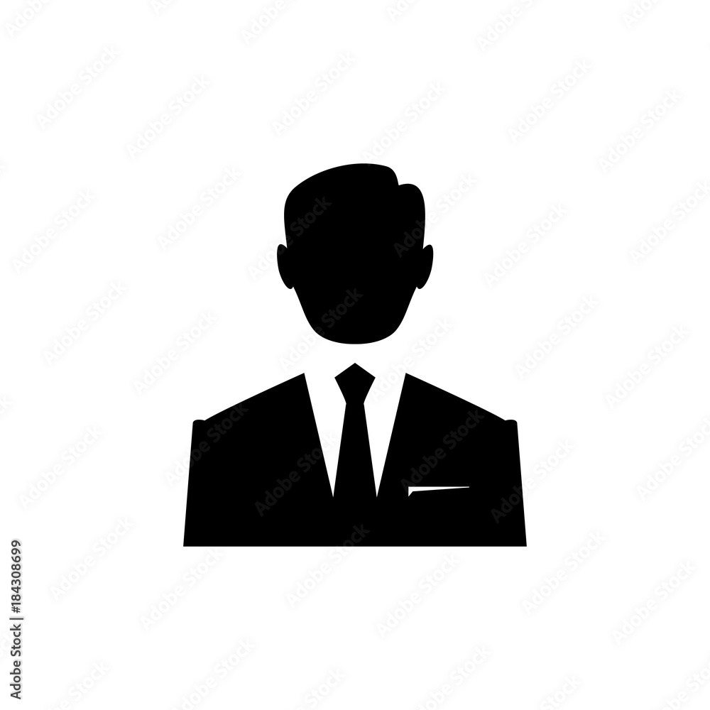 Businessman men vector icon