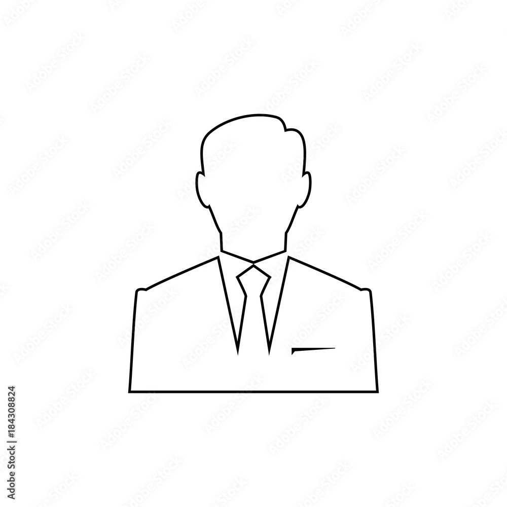 Businessman men vector icon Businessman men vector icon