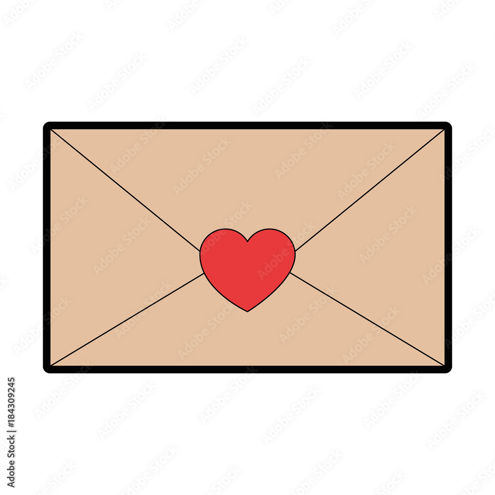 mail envelope with heart mail envelope with heart