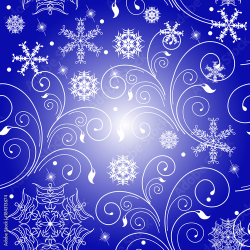 Christmas,blue and white, snowflakes