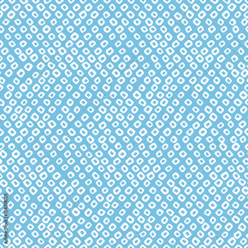 Chaotic abstract ornament. Stylised Shibori ornament. Asian seamless pattern. Imitation of classic japanese dyeing technique. Plain backdrop for decoration, wallpaper or web-page background.