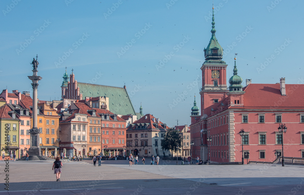 Fototapeta premium View of the Old town in Warsaw, Poland