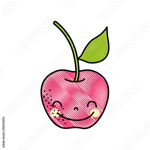 grated cute apple kawaii happy fruit