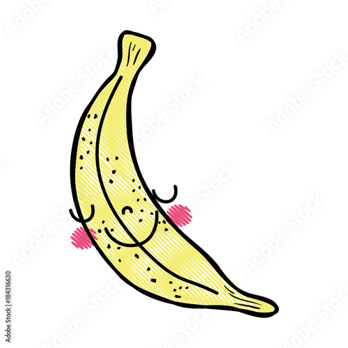 grated happy banana fruit tender kawaii