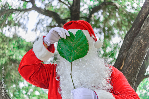 Portrait of santa claus,Thailand people,Sent happiness for children,Merry christmas,Welcome to winter © reewungjunerr