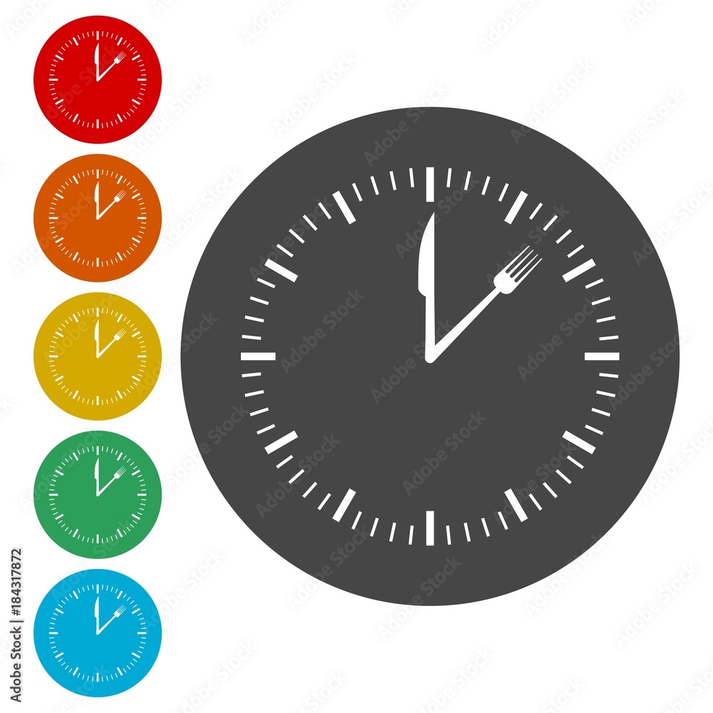 Time For Lunch icons set Time For Lunch icons set