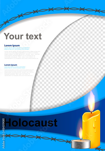 Vector illustration for the Holocaust Remembrance Day.