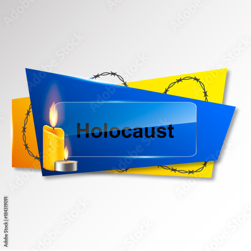 Vector illustration for the Holocaust Remembrance Day.