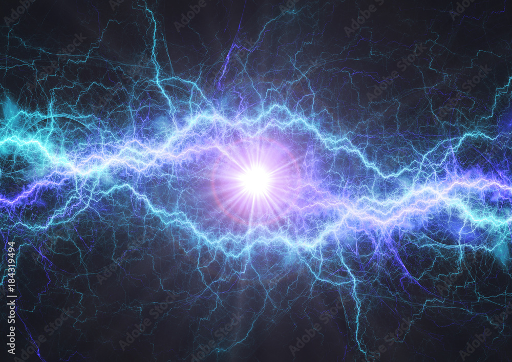Fire and ice electrical lightning bolt, plasma and electric power background Fire and ice electrical lightning bolt, plasma and electric power background
