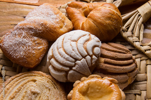 Group of mexican sweet bread