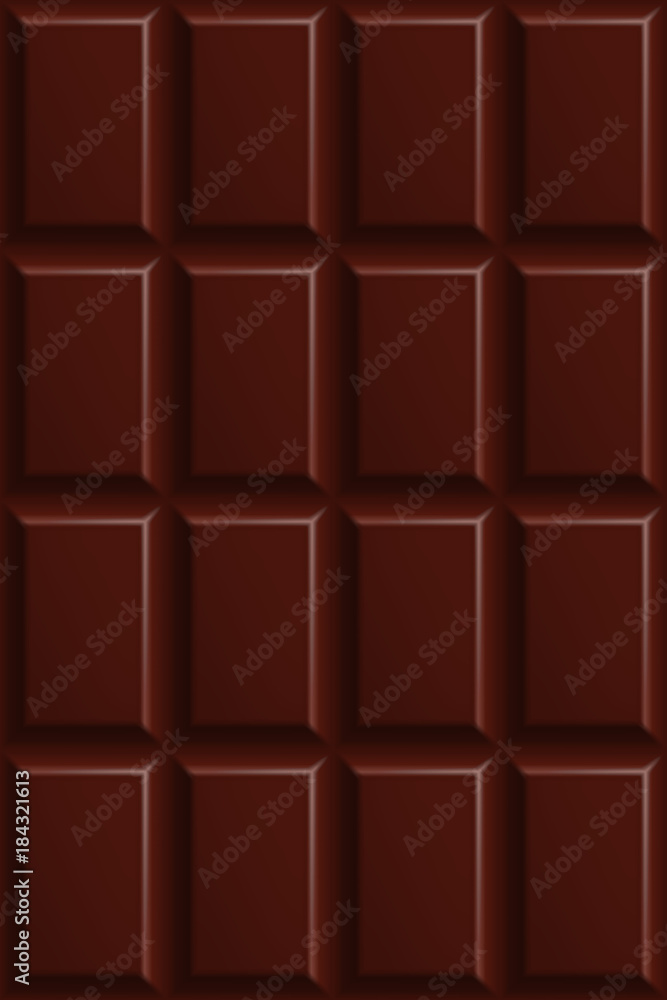 Dark bitter chocolate seamless pattern