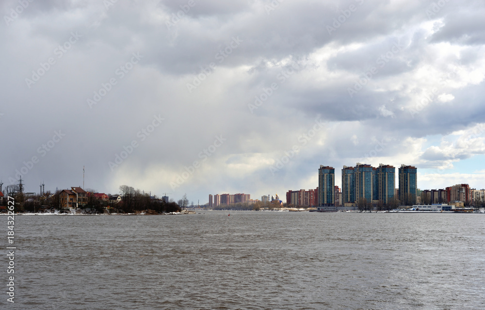 Fototapeta premium View of Neva river, St.Petersburg.