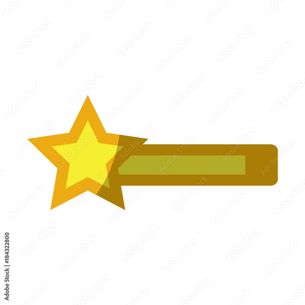 Obraz premium video game bar progress with star vector illustration shadow image