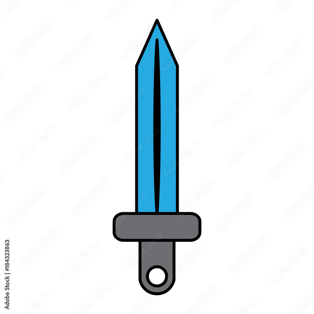 video game sword battle icon vector illustration