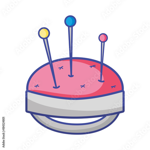 pin and pincushion sewing tool object