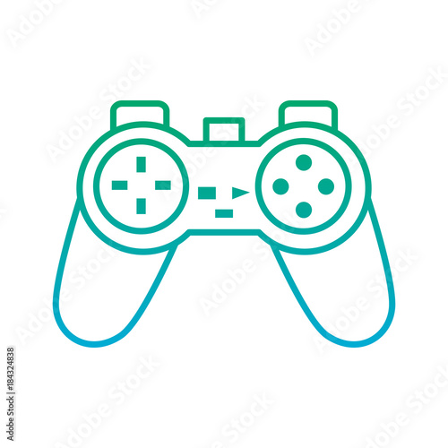 video game console joystick control buttons vector illustration photo