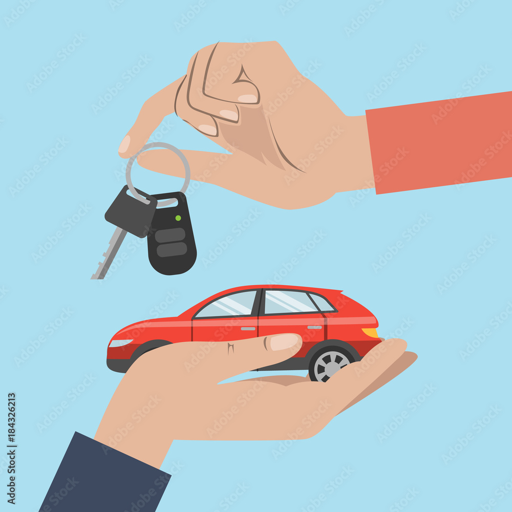 Fototapeta premium People buy car.