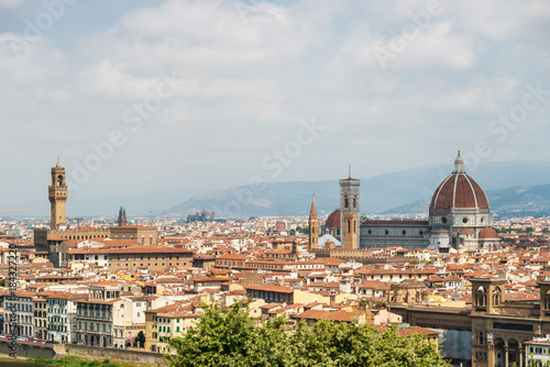 Summer Florence downtown cityscape