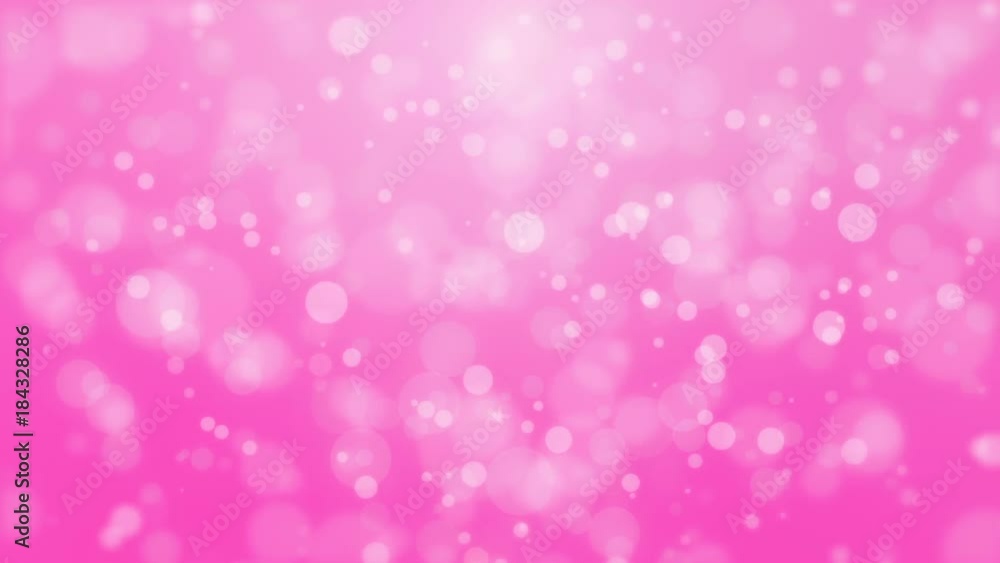 Beautiful romantic pink bokeh background with glowing particle lights. Beautiful romantic pink bokeh background with glowing particle lights.