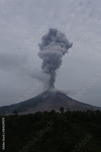 Mount Sinabung Eruption, North Sumatra Indonesia