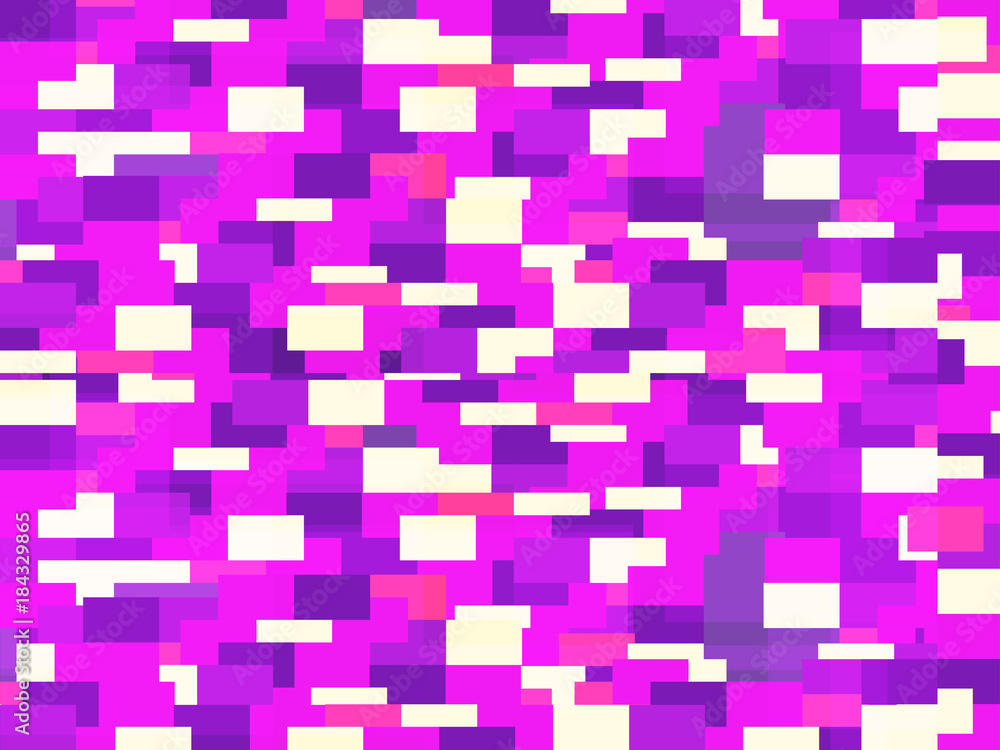 Glitch background. Signal error pixel mosaic. Ultraviolet pattern trend is 2018. Vector illustration Glitch background. Signal error pixel mosaic. Ultraviolet pattern trend is 2018. Vector illustration