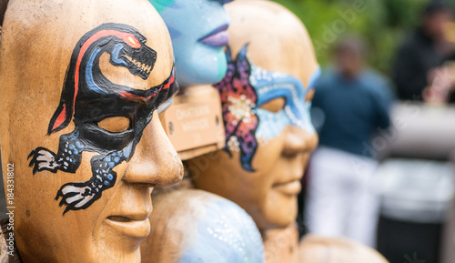 Tribal painted masks