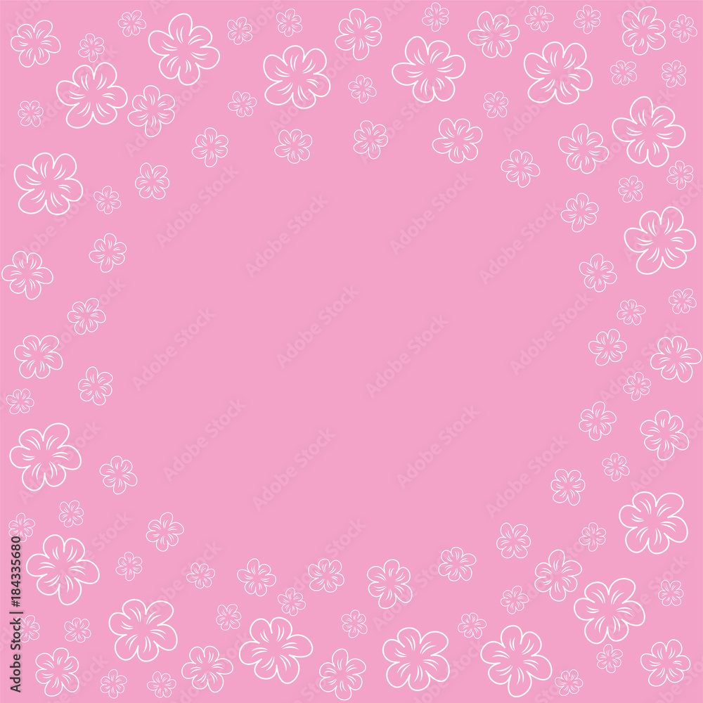 abstract floral frame on a pink background. For prints, greeting cards, invitations, wedding, birthday, party, Valentine's day. abstract floral frame on a pink background. For prints, greeting cards, invitations, wedding, birthday, party, Valentine's day.