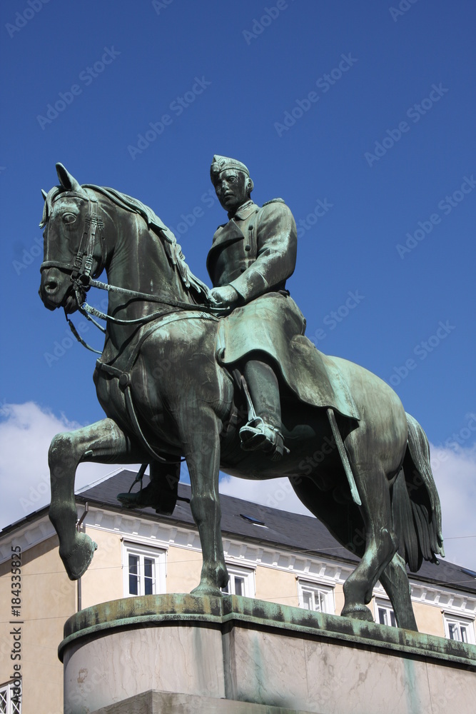 Equestrian Statue of King Christian X in Copenhagen