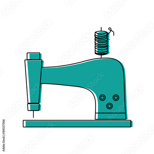 color sewing machine fashion industry equipment