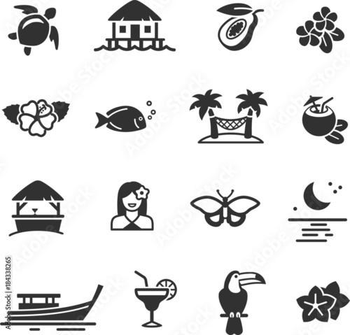 Holiday and Summer icons