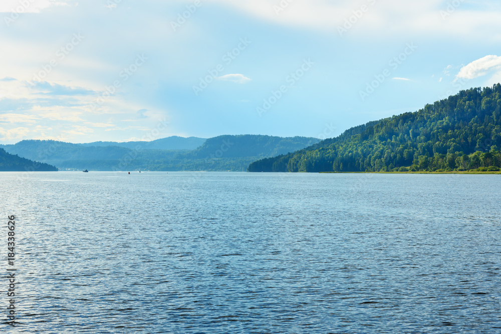 Teletskoye Lake. Northern shore. Altai Republic. Russia Teletskoye Lake. Northern shore. Altai Republic. Russia