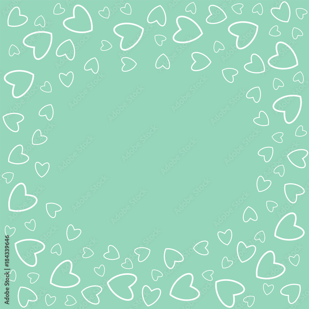 romantic frame with hearts. For prints, cards, invitations, birthday, holidays, party, celebration, wedding, Valentine's day. romantic frame with hearts. For prints, cards, invitations, birthday, holidays, party, celebration, wedding, Valentine's day.