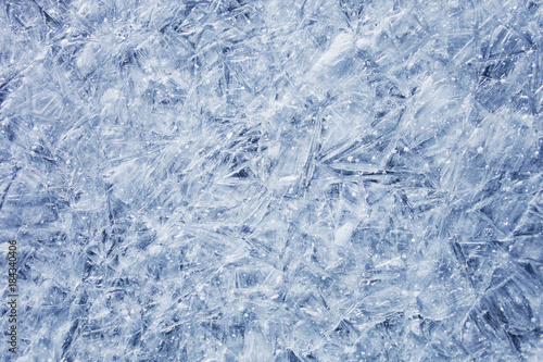 Porous texture of snow. Winter background