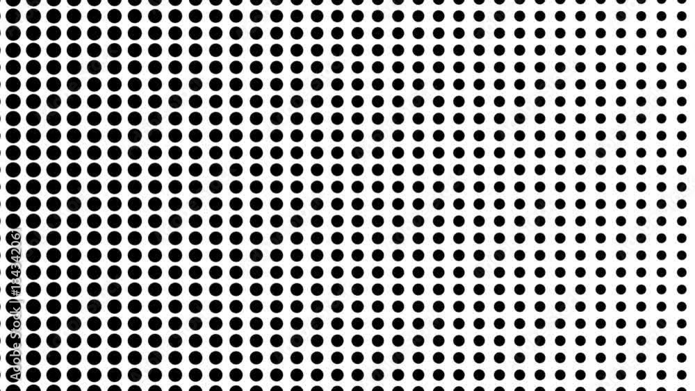 Dynamic black and white composition. Halftone element. Seamless loop Dynamic black and white composition. Halftone element. Seamless loop