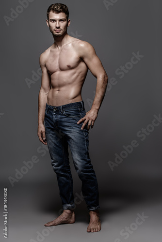 young man in jeans