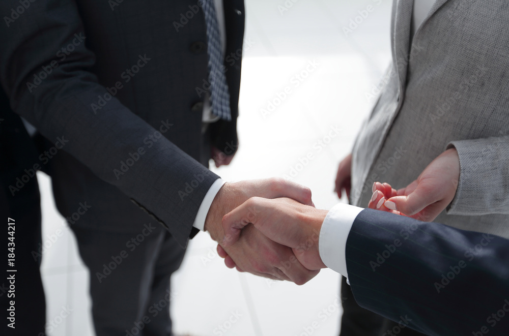 closeup.handshake of business people closeup.handshake of business people