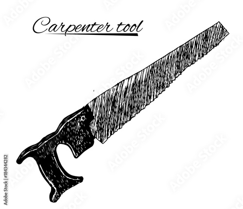 Vector set of vintage Lumberjack logos, labels, emblems and design elements. Axes and saws.