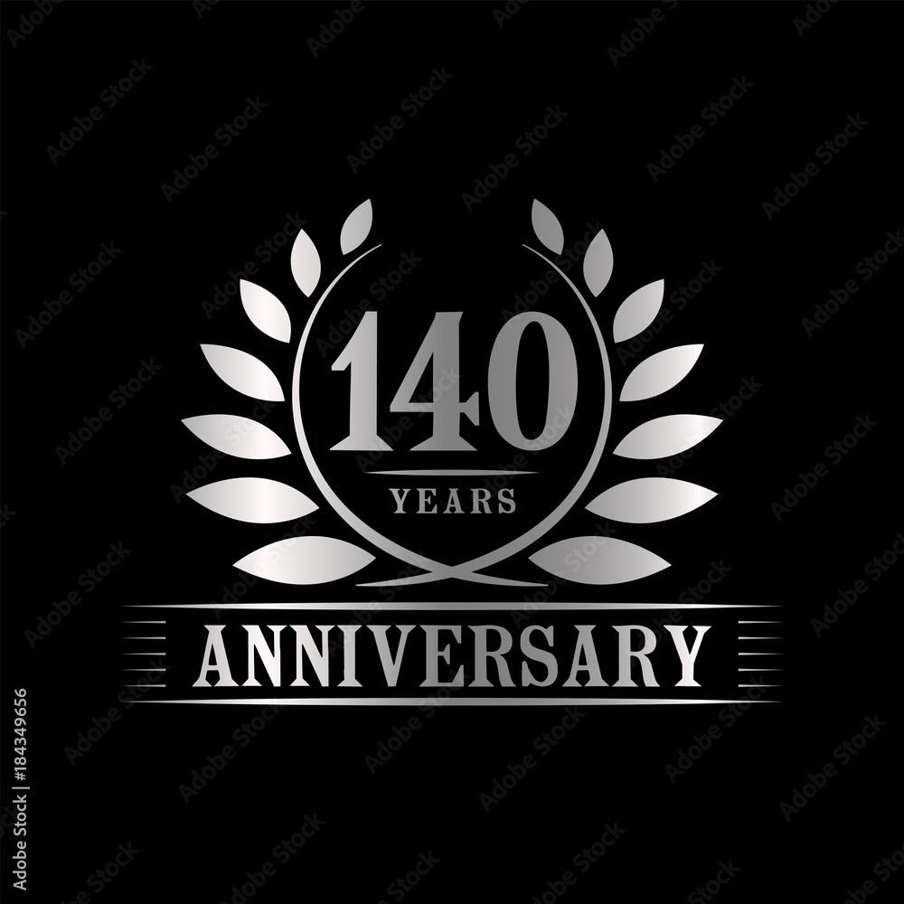140 years anniversary logo template.
140 years anniversary logo template.