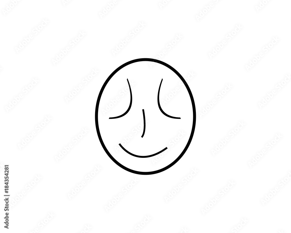 Fototapeta premium smile face icon