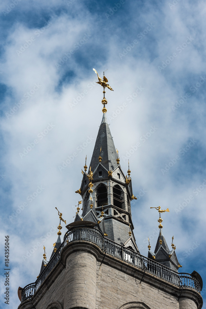 The belfry of Tournai, Belgium.