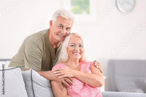 Mature couple in comfortabl...