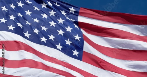 american flag waving