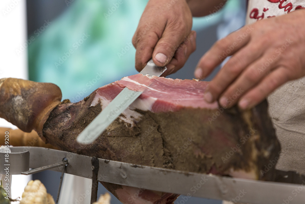 Fototapeta premium Schinken aus Istrien, Prsut