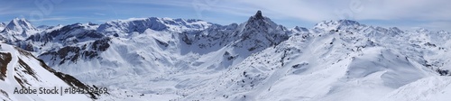 Mountain ridge in France Alps