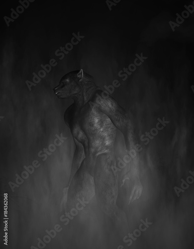 Werewolf,3d illustration