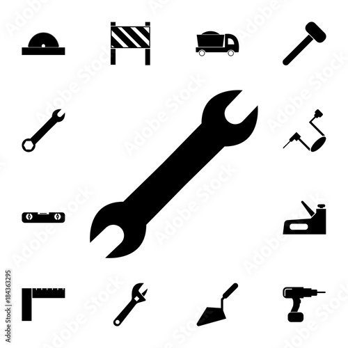 Spanner Icon. Set of construction tools icons. Web Icons Premium quality graphic design. Signs, outline symbols collection, simple icons for websites, web design, mobile app