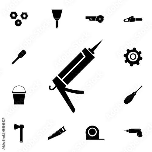 Glue gun Icon. Set of construction tools icons. Web Icons Premium quality graphic design. Signs, outline symbols collection, simple icons for websites, web design, mobile app