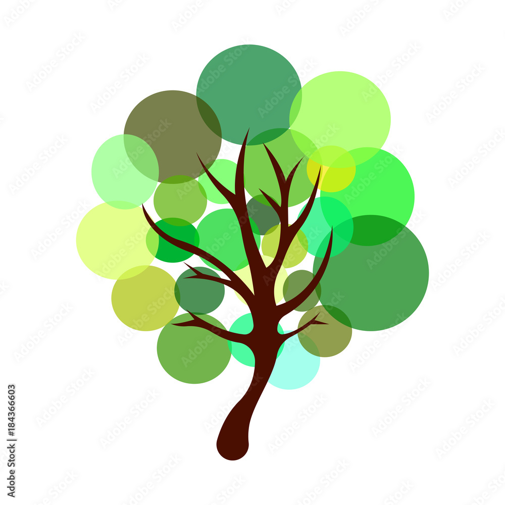 Abstract cute tree