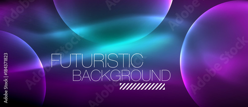 Glowing glass circles